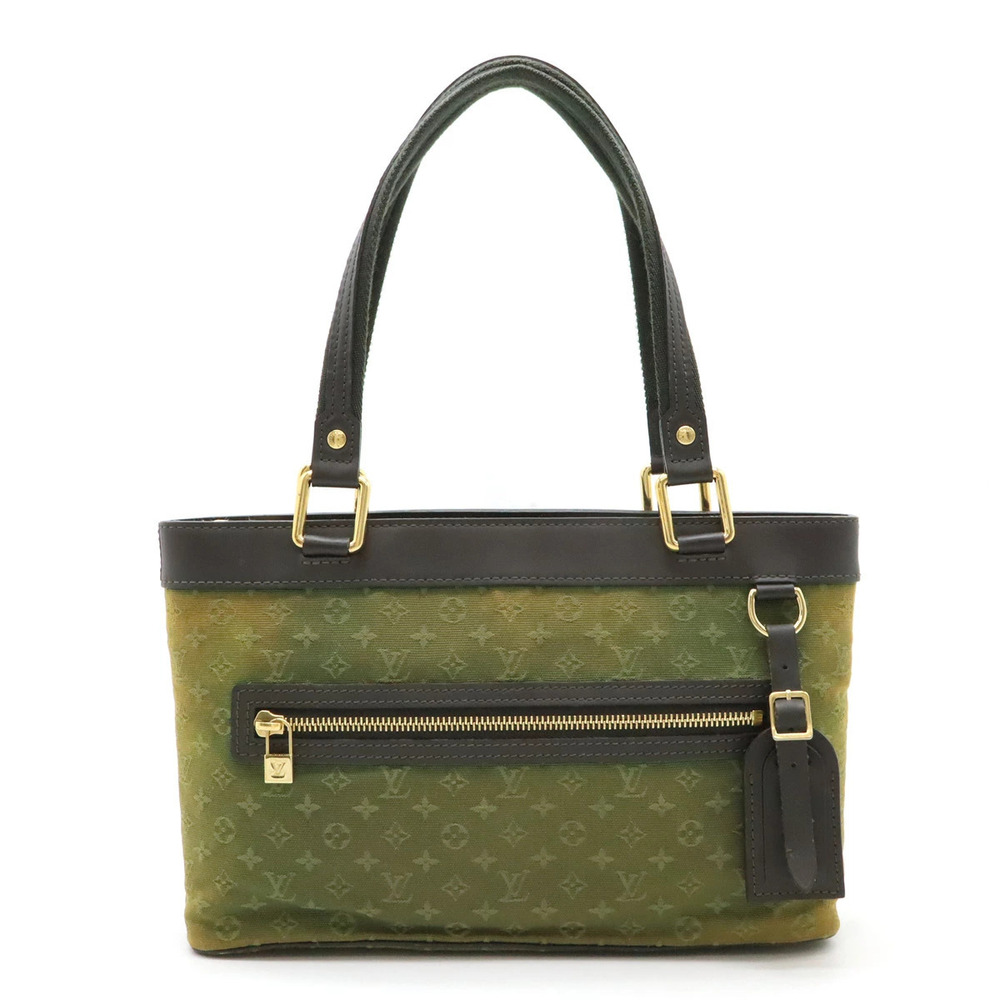 LOUIS VUITTON Monogram Lucille Tote Bag Shoulder Canvas Khaki Green